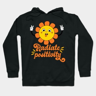 Radiate Positivity Cute Daisy Sunshine Hoodie